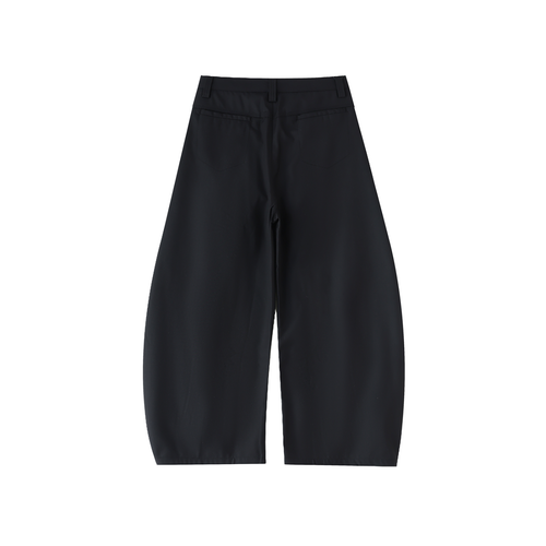 black barrel dress pants - blank